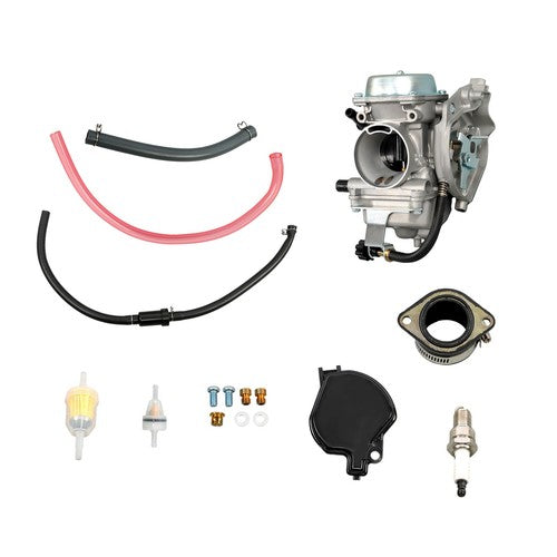 Solid Spare For Kawasaki KEF300A 1995-2000 KEF300B 2000-2003 Carburetor Kit