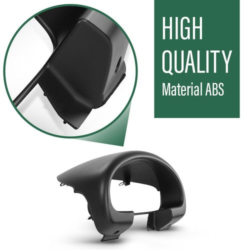 Solid Spare Fit For 1990-1993 Mazda Miata Gauge Hood Cover Instrument Cluster Bezel Black