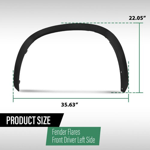 Solid Spare Fit For 2020-2023 Toyota Highlander Front Left Side Fender Flare Wheel Arch Trim