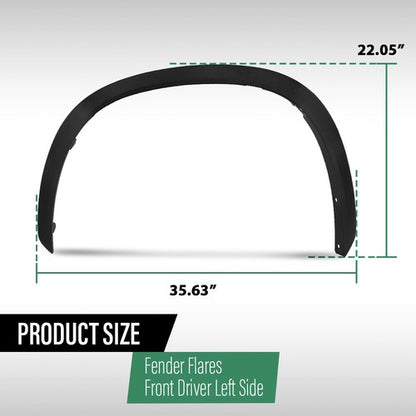 Solid Spare Fit For 2020-2023 Toyota Highlander Front Left Side Fender Flare Wheel Arch Trim