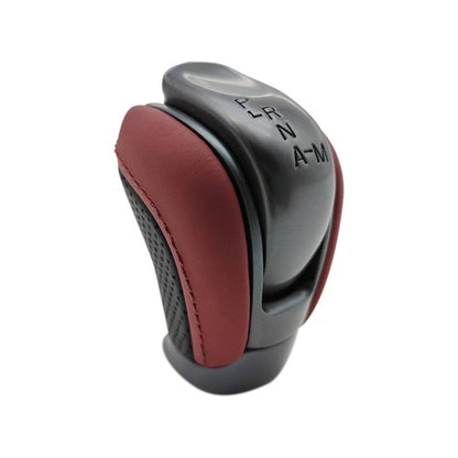 For 2008 2009 2010-2016 GT-R GTR R35 SHIFTER SHIFT LEVER KNOB RED BLACK LEATHER