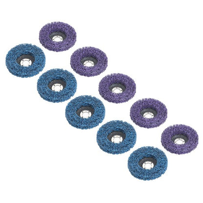 Solid Spare 10 Pack of 4' x 5/8' (5 pieces each in purple and blue) Diamond Discs