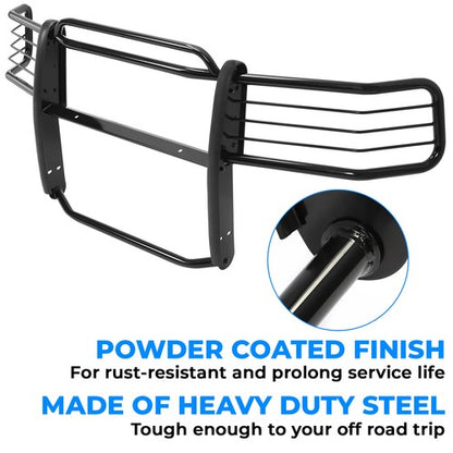 Solid Spare Bumper Grill Brush Guard For 07-13 Chevy Silverado 1500 New Body Style