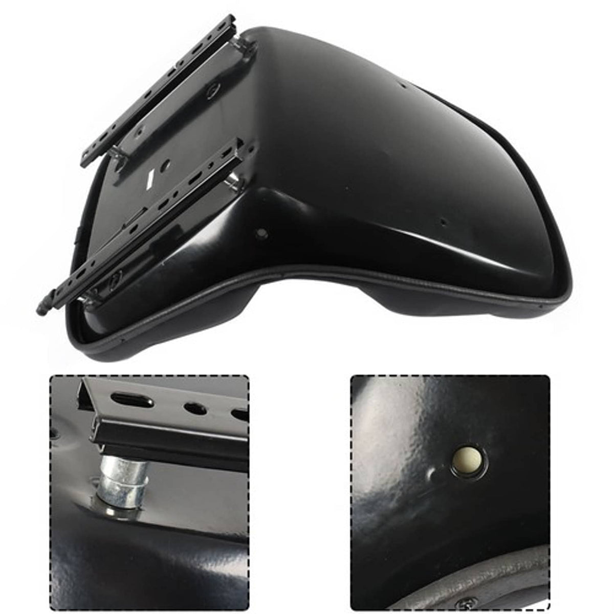 Solid Spare US For Case Backhoe Loader 580C 580D 580E 580L 580M Skid Steer Loader Black Seat