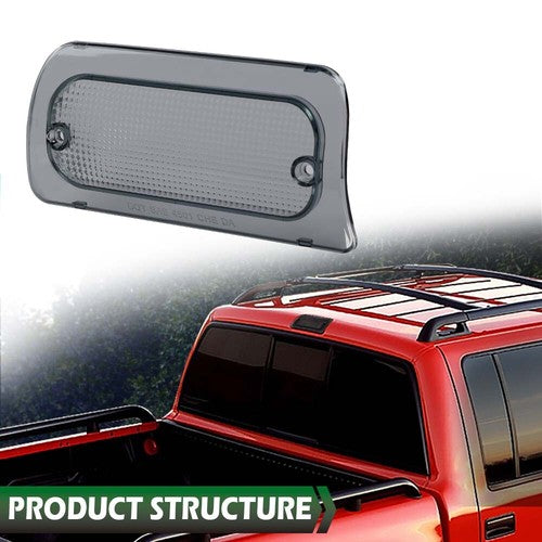 Solid Spare 3rd Brake Light Lens Smoke Fit For 94-04 Chevy S10 GMC Sonoma Reg Or Crew Cab