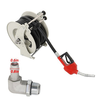 Solid Spare 3/4" x 50' Fuel Hose Reel Retractable Diesel Hose Reel Auto Refueling Gun USA