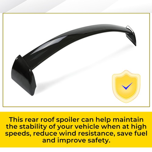 Solid Spare For 02-07 06 Subaru Impreza WRX STI Rear Window Roof Spoiler Carbon Fiber Style