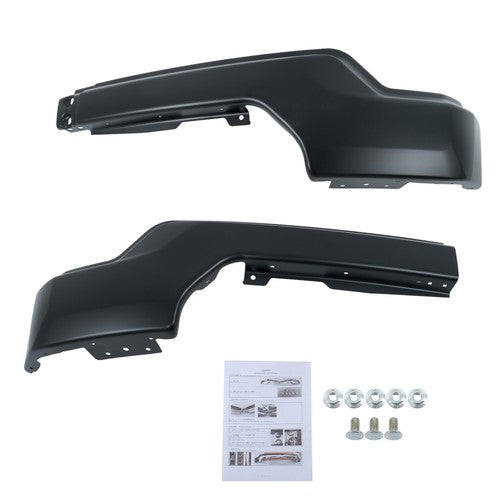 Solid Spare Brand New For GMC Sierra 1500 2019-2021 Split Style Black Front Bumper Face Bar
