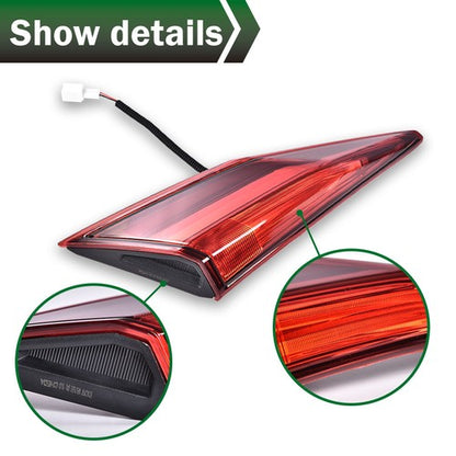 Solid Spare Fit For 2016-2020 Honda Civic Sedan Trunk Rear Tail Light Lamp Left+Right