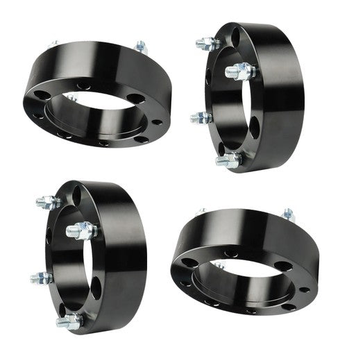 Solid Spare 4pcs 4x156 Wheel Spacers 2" 131mm M12x1.5 For 2013-2020 Polaris Ranger Black