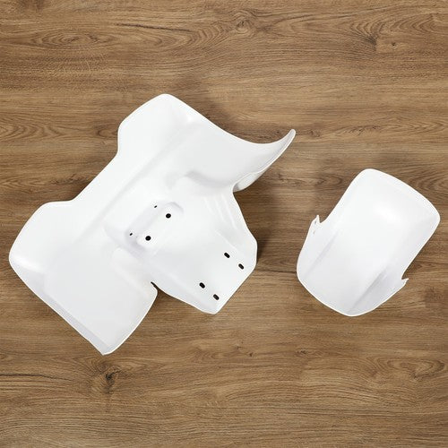 Solid Spare For Honda ATC70 ABS Painted White Front and Rear Fender Set 1978-1985