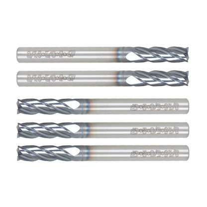 Solid Spare 5 Pcs 3/16" 4 Flute Regular Carbide End Mill 2" Overall Length 5/8" LOC