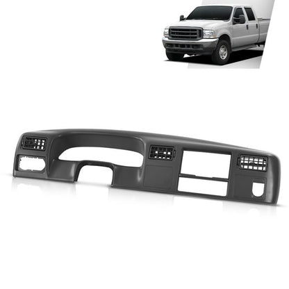 Solid Spare Dash Cluster Radio Bezel Trim Panel Dark Gray Fit For 1999-2004 Ford F250 F350