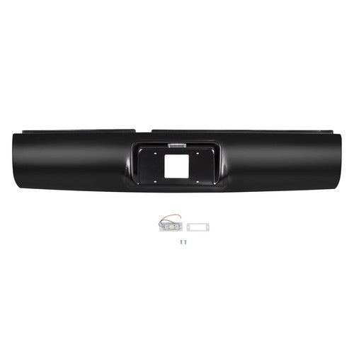 Solid Spare Rear Bumper Roll Pan w/ LED License Light For 1994-2003 Chevy GMC S10 Sonoma