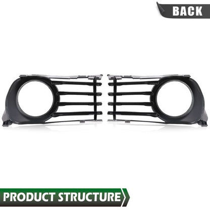 Solid Spare Fog Light Lamp Cover Bezel Grille w/ Hole Fit For 04-09 Toyota Prius LH+RH