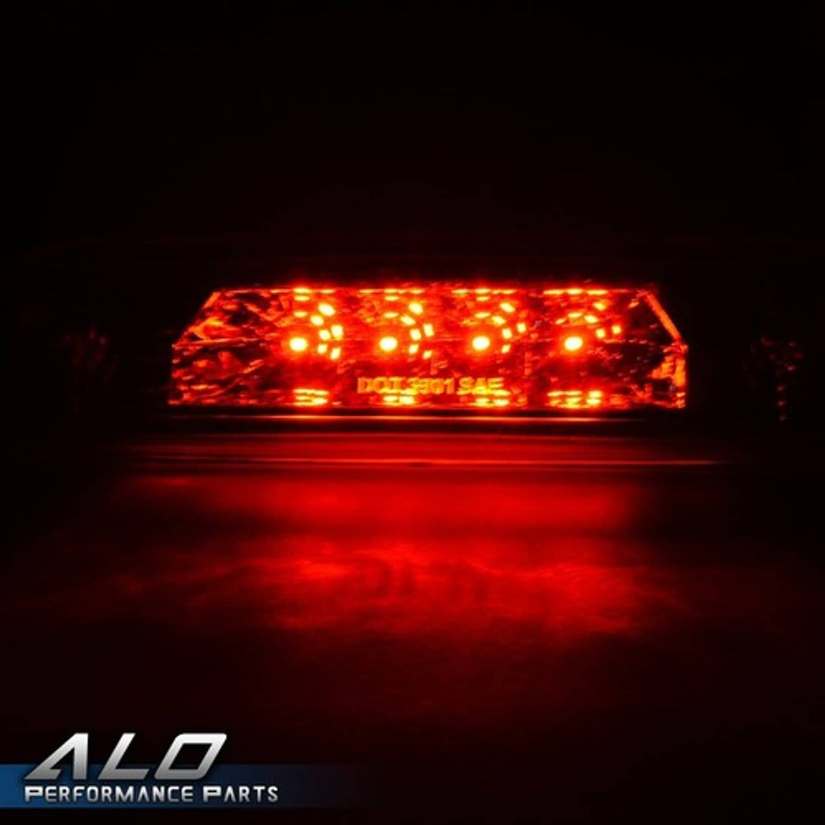 Solid Spare Clear Lens LED 3rd Tail Brake Light Rear Stop Lamp Fit For 97-01 Jeep Cherokee