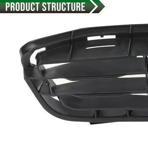 Solid Spare Fit For 2007-2009 Toyota Camry Front Bumper Lower Grille Grill Assembly Black