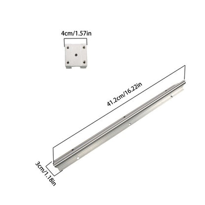 Solid Spare 2Pcs SBR12-400mm Linear RAIL Slide Shaft Rod Guide + 4Pcs SBR12UU Sliders