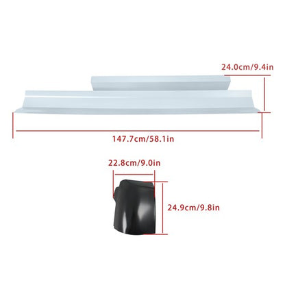 Solid Spare For Silverado GMC Standard 2007-2013 Durable Steel Cab Corner&Outer Rocker Panel