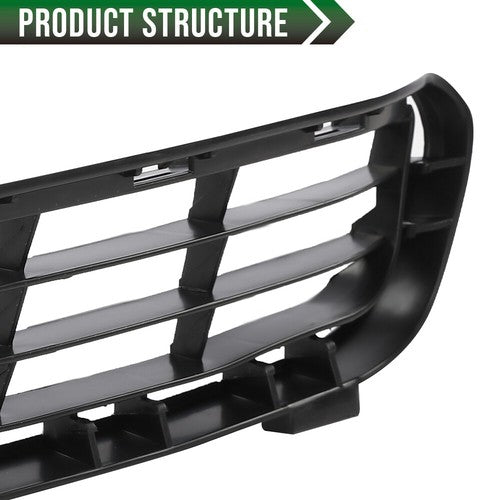 Solid Spare Fit For 2007-2009 Toyota Camry Front Bumper Lower Grille Grill Assembly Black