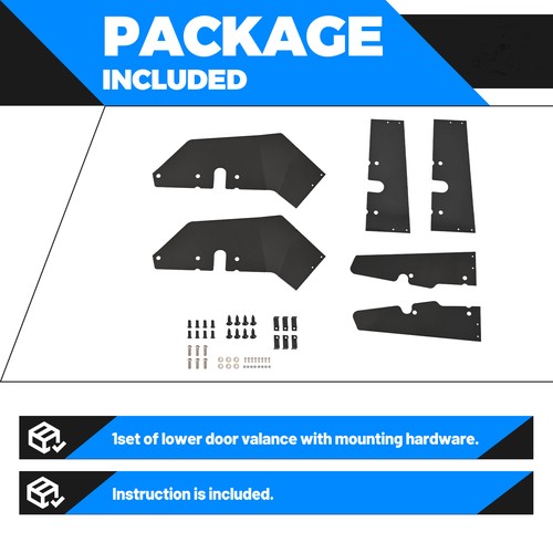 Solid Spare For RZR PRO XP 20-25 2X Lower Doors Valance Inserts Fender Trim Pro R/Turbo R