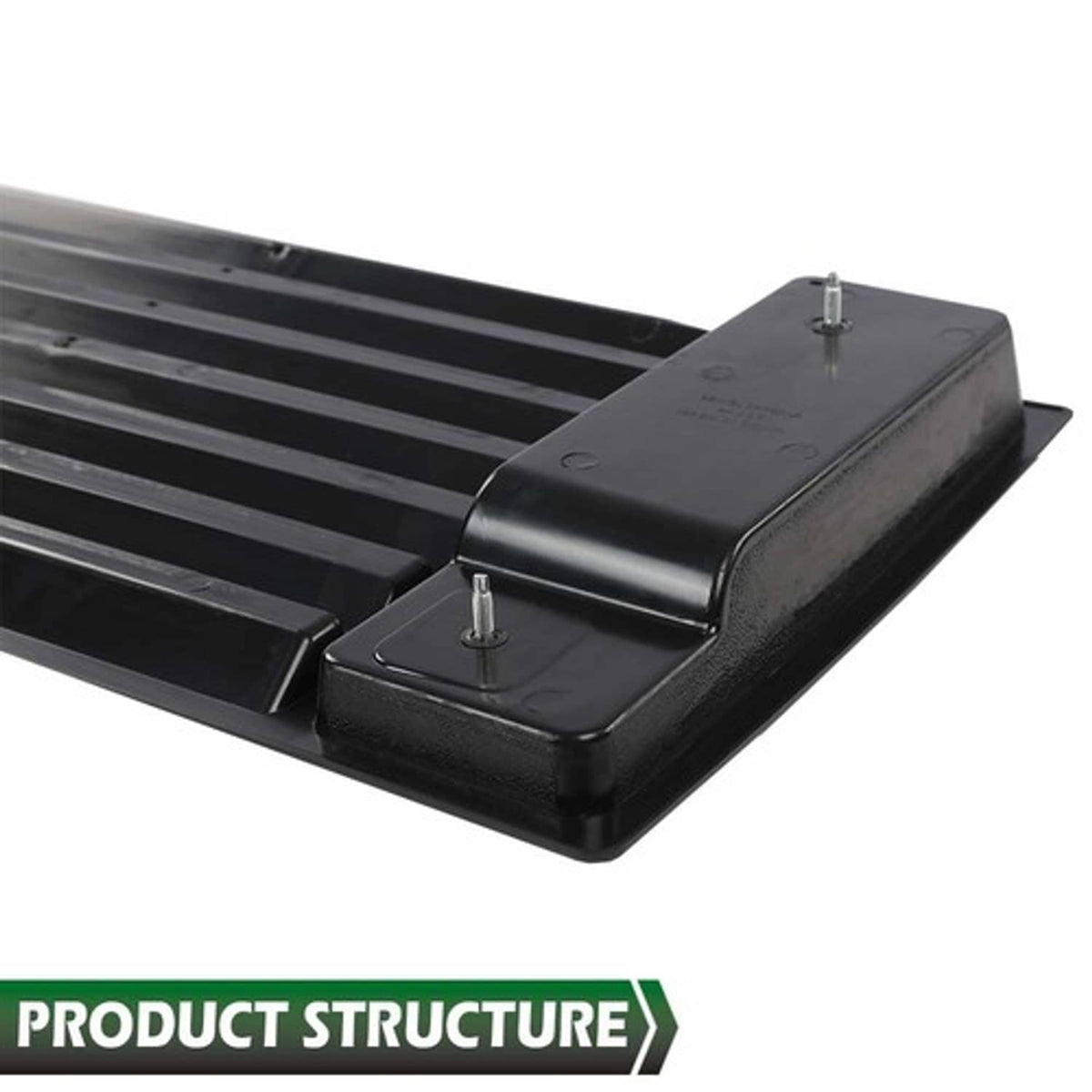 Solid Spare New Fit For 03-09 Hummer H2 Front Hood Grille Vent Panel Cover w/ Handles Black