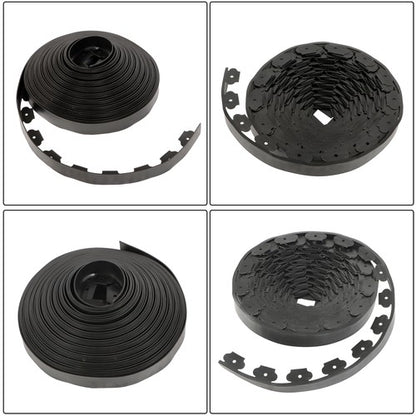 Solid Spare 80ft Landscape Edging with 100 Spikes Garden Edging for Lawn 2 Inch Tall