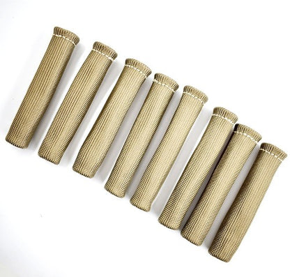 Solid Spare Titanium 1800° SPARK PLUG WIRE BOOTS HEAT SHIELD PROTECTOR SLEEVE SBC BBC 350 US