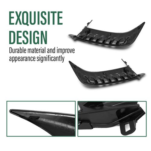 Solid Spare Front Bumper Trim W/o Sensor Hole Fit For 2025 Toyota Camry SE Sedan Left+Right