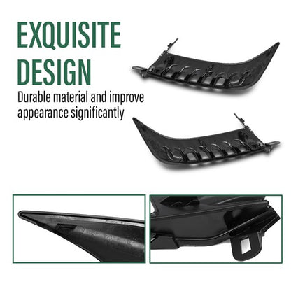 Solid Spare Front Bumper Trim W/o Sensor Hole Fit For 2025 Toyota Camry SE Sedan Left+Right