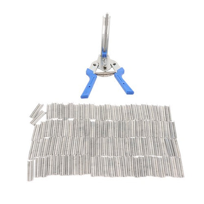 Solid Spare Fencing Gun Hog Ring Plier Fastener Stapler M Nailer Wire Ringer W/ 3000 Clips
