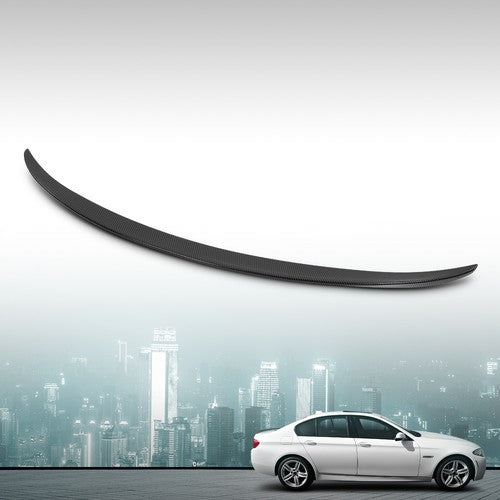 Solid Spare Fit For 2011-2016 BMW 5 Series F10 & M5 Rear Trunk Spoiler Carbon Fiber Look