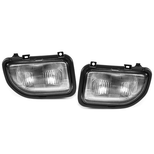 Solid Spare Front Bumper Driving Fog Lights Lamp Kit Clear For Toyota MR2 91 92-1995 W/Bulbs