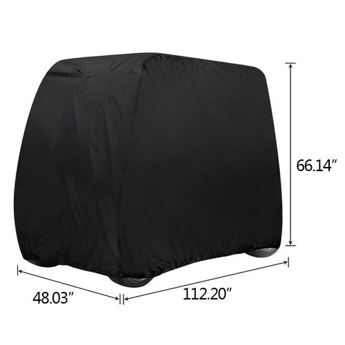 Solid Spare Waterproof Golf Cart Storage Cover 4 Passenger For EZGO Club Car YAMAHA