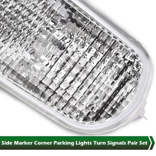 Solid Spare Fit For 98-02 Pontiac Firebird Trans Am Corner Parking Turn?Signal Lights Clear