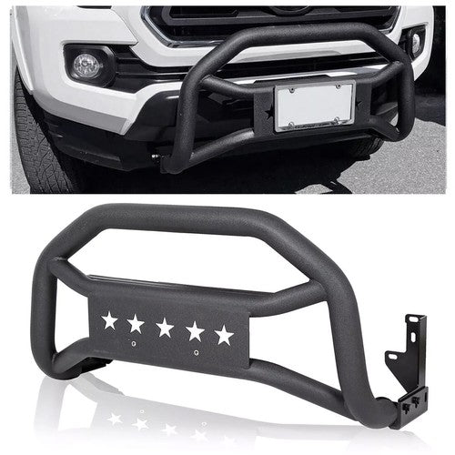 Solid Spare Front Bumper Grille Guard Bull Bar Push For Toyota Tacoma 2005-2015 2016-2023