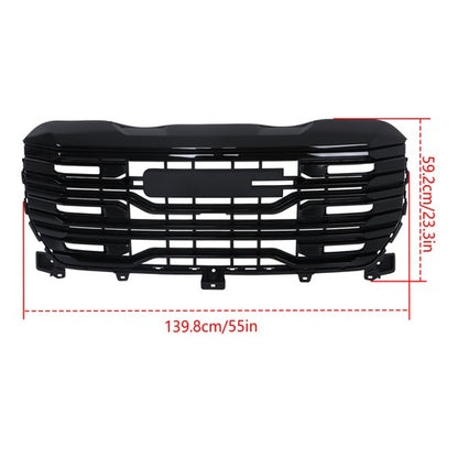 Solid Spare 84815160 Suitable For GMC Sierra 1500 2022-2024 Gloss Black Front Bumper Grille