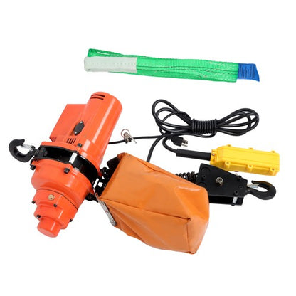 Solid Spare 1T/2200lbs 3m/10Ft Wired Remote Control Electric Chain Hoist G80 double chain