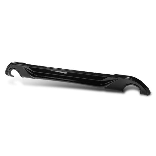 Solid Spare Fit For 2016-2021 BMW X1 F48 F49 AC Style Rear Bumper Diffuser Gloss Black