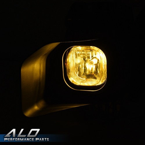 Solid Spare Fit For 11-16 Ford F250 F350 F450 XLT Super Duty Yellow Bumper Fog Lights+Switch