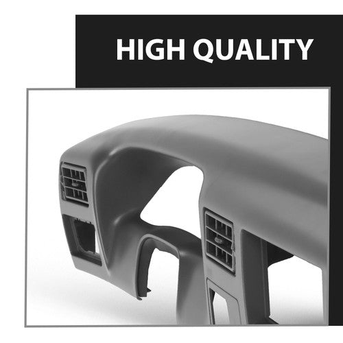 Solid Spare Fit For 99-04 Ford F250 F350 Dash Instrument Cluster Radio Trim Bezel Dark Gray