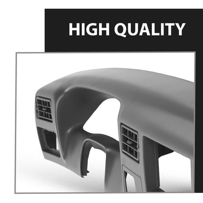 Solid Spare Fit For 99-04 Ford F250 F350 Dash Instrument Cluster Radio Trim Bezel Dark Gray