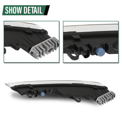 Solid Spare LED DRL Fog Light Daytime Running Lamp Right Fit For 15-18 Porsche Cayenne 958