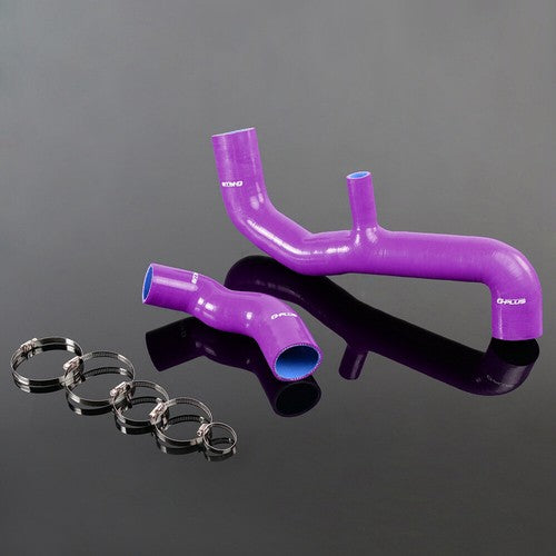 Solid Spare FIT FOR 1985-1996 RENAULT 5 GT TURBO PURPLE SILICONE RACING INTERCOOLER HOSE KIT