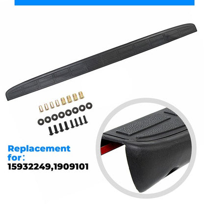 Solid Spare Tailgate Spoiler Cap Molding Top Protector For 1999-2007 Silverado Sierra Black