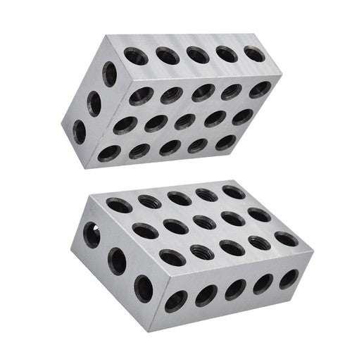 Solid Spare .0002" Machinist Precision 2-4-6 Blocks 23 Holes 1 Matched Pair 246 Jig