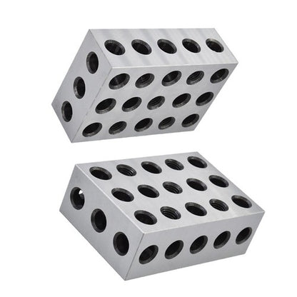 Solid Spare .0002" Machinist Precision 2-4-6 Blocks 23 Holes 1 Matched Pair 246 Jig