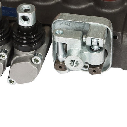 Solid Spare Hydraulic Backhoe Directional Control Valve w/ 2 Joysticks, 6 Spool, 11 GPM