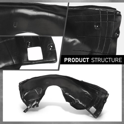 Solid Spare Fit For 2002-2008 BMW 745i 750i 760i Front Fender Liner Inner Splash Shield