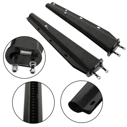 Solid Spare Mud Flap Hanger Set 2.5" Bolt Pattern Spring Loaded Fits For Semi Truck 30"